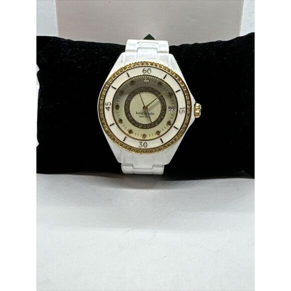 Kate Spade New York 0690 Women White Band Analog Dial Quartz Wrist Watch JNA170